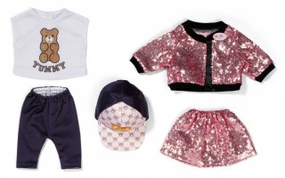 Ubranko w stylu glamour dla baby born 43 cm
