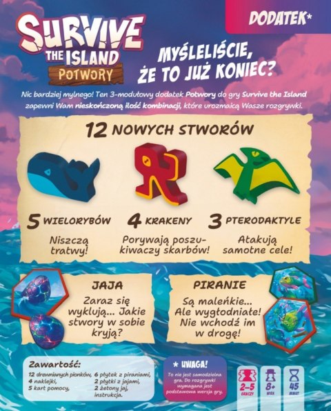 Gra survive the island: potwory
