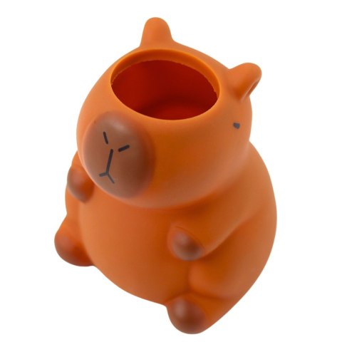Pojemnik Na Długopisy Kapibara Figurka Organizer Brązowa 10 x7 cm