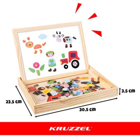 Tablica edukacyjna dwustronna Kruzzel 25637