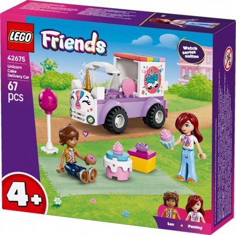 Klocki friends 42675 jednorożcowa dostawa tortu