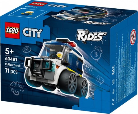 Klocki city 60481 pojazdy - ciężarówka policyjna