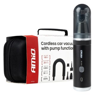 Odkurzacz bezprzewodowy bezszczotkowy z funckją pompki 100w 20kpa usb-c amio-04785