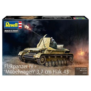 Model plastikowy czołg flakpanzer iv 3,7 cm flak 43 1:72