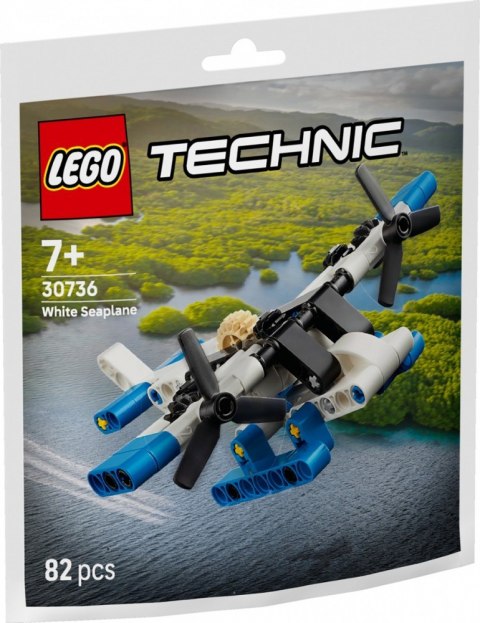 Klocki technic 30736 biały wodnosamolot