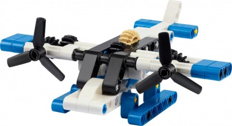 Klocki technic 30736 biały wodnosamolot