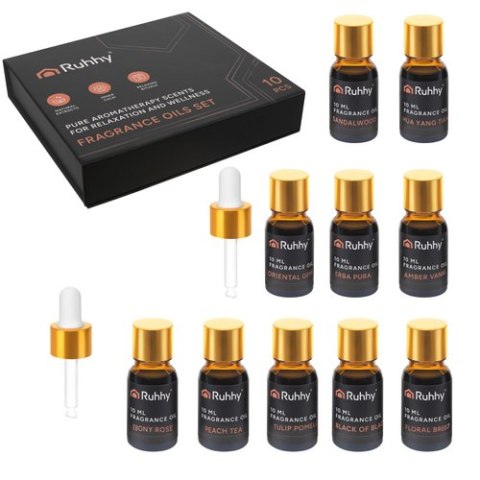 Olejek zapachowy - zestaw 10szt. 10ml Ruhhy 27222