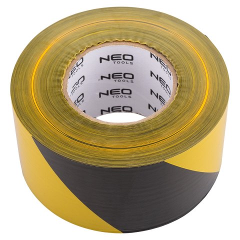 Taśma ostrzegawcza żółto-czarna 75 mm x 500 m