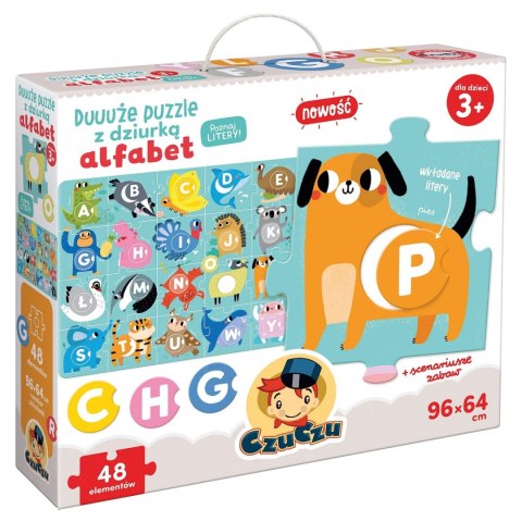 CzuCzu: Duuuże puzzle z dziurką Alfabet 3+ Bright Junior Media