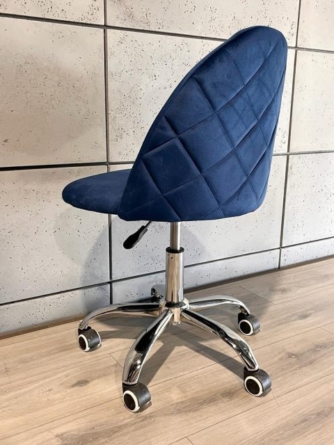 Lugano Krzesło obrotowe GLORIA OFFICE BLUE VELVET