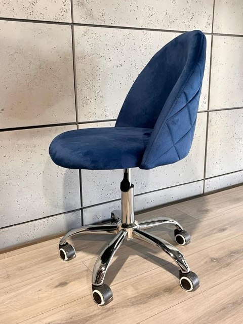Lugano Krzesło obrotowe GLORIA OFFICE BLUE VELVET