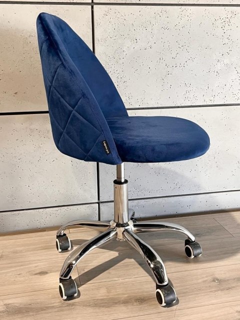 Lugano Krzesło obrotowe GLORIA OFFICE BLUE VELVET
