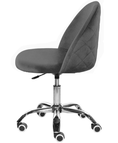 Lugano Krzesło obrotowe GLORIA OFFICE DARK GREY VELVET
