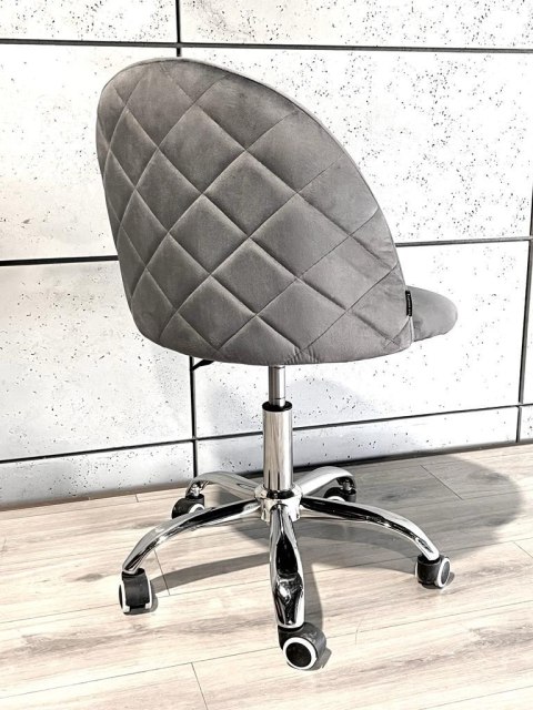 Lugano Krzesło obrotowe GLORIA OFFICE DARK GREY VELVET