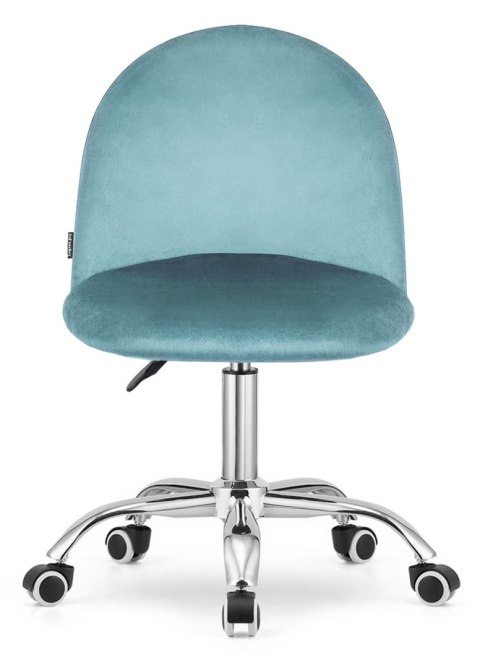 Lugano Krzesło obrotowe GLORIA OFFICE LIGHT BLUE VELVET