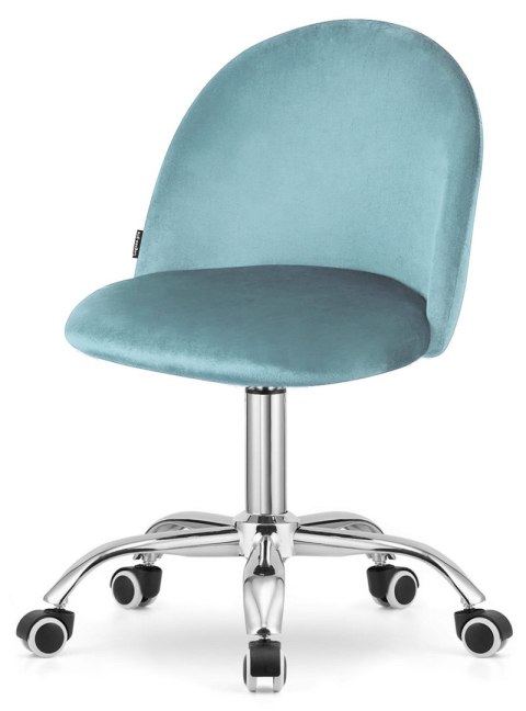 Lugano Krzesło obrotowe GLORIA OFFICE LIGHT BLUE VELVET