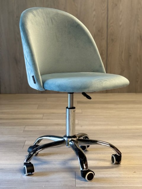 Lugano Krzesło obrotowe GLORIA OFFICE LIGHT BLUE VELVET