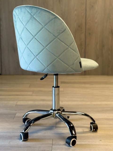 Lugano Krzesło obrotowe GLORIA OFFICE LIGHT BLUE VELVET