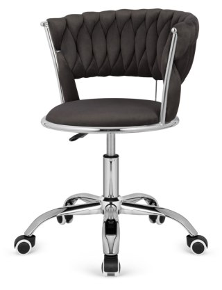 Lugano Krzesło obrotowe warkocz TRECCIA OFFICE BLACK VELVET II GATUNEK