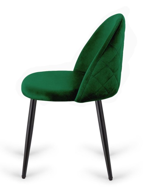 Lugano Krzesło tapicerowane GLORIA GREEN VELVET
