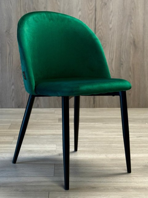 Lugano Krzesło tapicerowane GLORIA GREEN VELVET