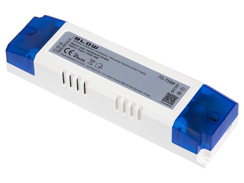 70-758# Zasilacz impulsowy montażowy 12v/5a 60w plastikowy