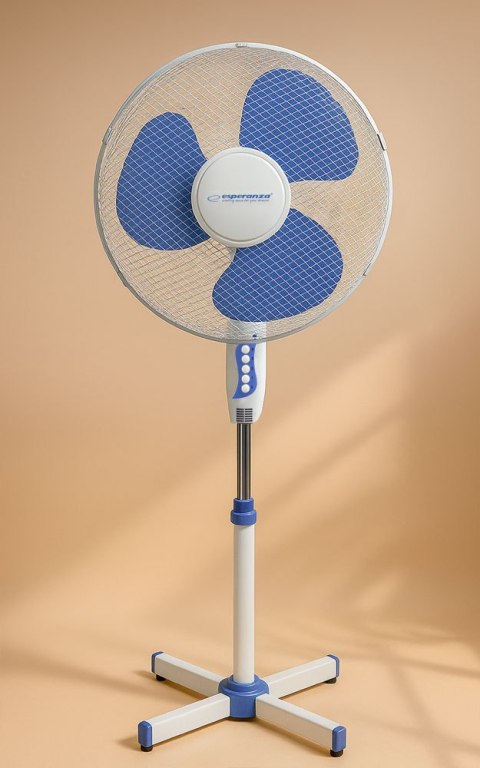 EHF001WB Esperanza wentylator 16'' stojący hurricane biało-niebieski