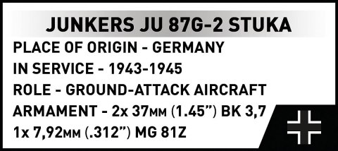 Klocki junkers ju 87g-2 stuka 571 klocki