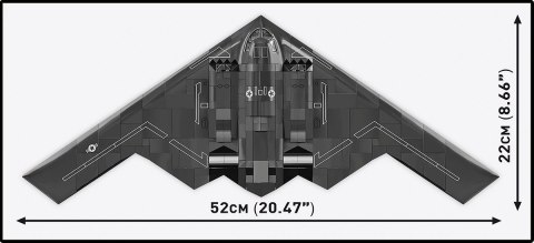 Klocki northrop b-2 spirit 1109 klocków