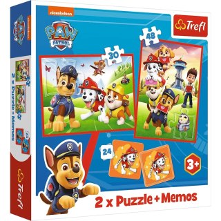Puzzle + MEMOS - 2w1 (30,48) - Psia ekipa w akcji - Psi Patrol - Trefl 93337