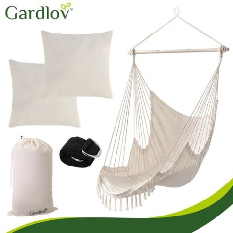 Huśtawka - fotel wiszący 210cm beżowy Gardlov