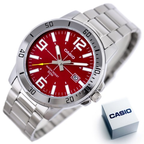 Casio ZEGAREK MĘSKI CASIO MTP-VD01D-4B + BOX