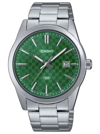 Casio ZEGAREK MĘSKI CASIO MTP-VD03D-3A1 Green + BOX