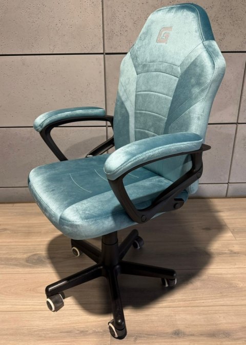 Lugano Fotel obrotowy do biurka MARIO ALCANTARA BLUE DUST