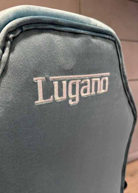 Lugano Fotel obrotowy do biurka MARIO ALCANTARA BLUE DUST