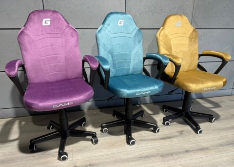 Lugano Fotel obrotowy do biurka MARIO ALCANTARA BLUE DUST