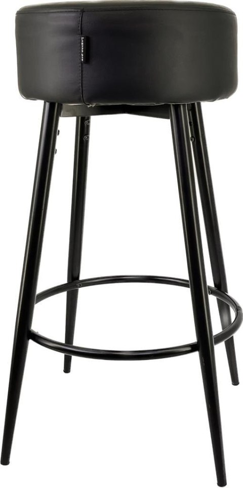 Lugano Krzesło barowe ASTI BLACK PU hoker BAR II GATUNEK
