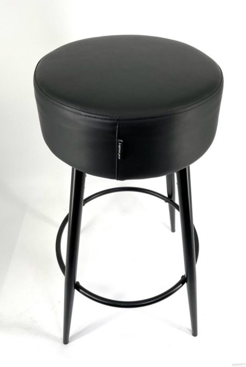 Lugano Krzesło barowe ASTI BLACK PU hoker BAR II GATUNEK
