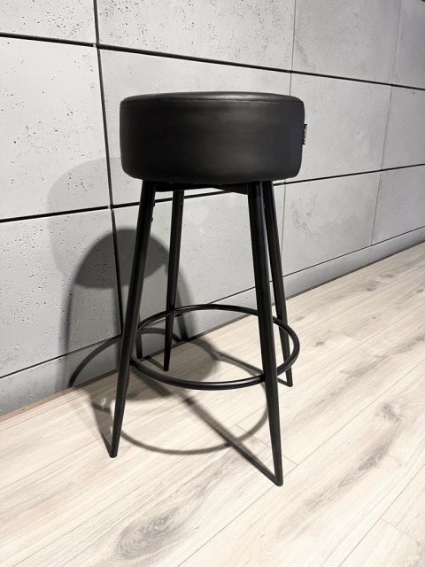 Lugano Krzesło barowe ASTI BLACK PU hoker BAR II GATUNEK