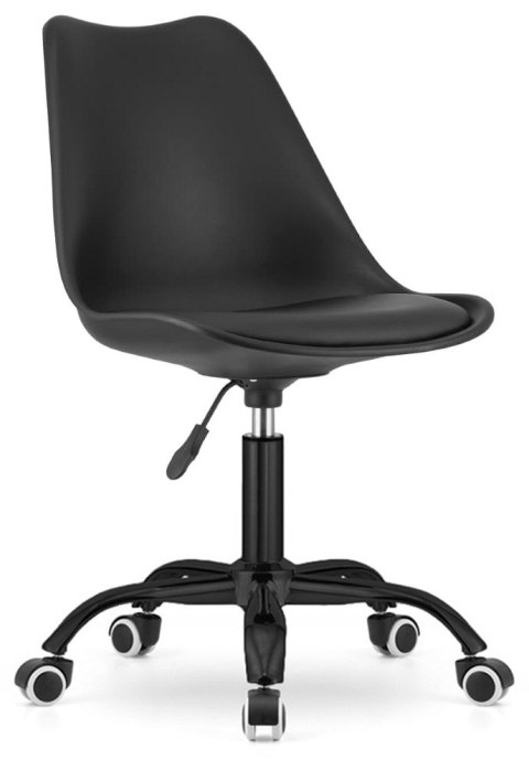 Lugano Krzesło obrotowe MONZA OFFICE BLACK PU SMOKE