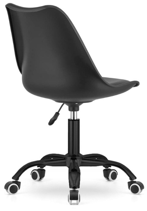 Lugano Krzesło obrotowe MONZA OFFICE BLACK PU SMOKE