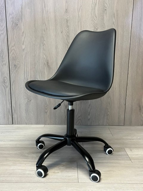 Lugano Krzesło obrotowe MONZA OFFICE BLACK PU SMOKE