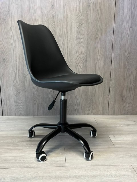 Lugano Krzesło obrotowe MONZA OFFICE BLACK PU SMOKE