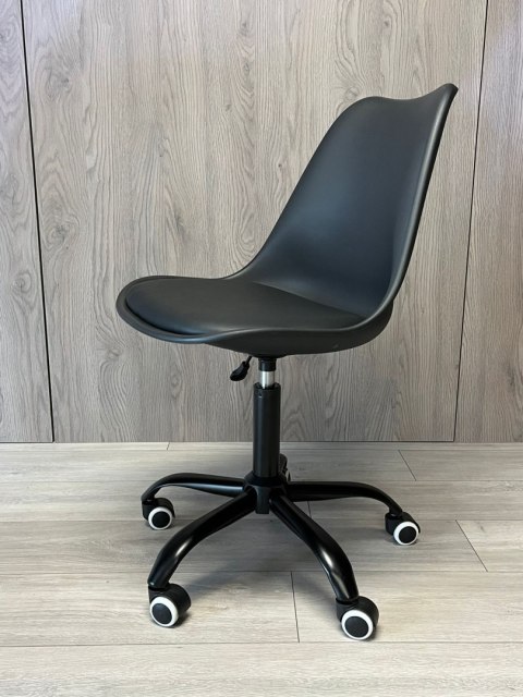 Lugano Krzesło obrotowe MONZA OFFICE BLACK PU SMOKE