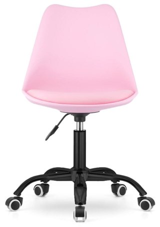 Lugano Krzesło obrotowe MONZA OFFICE PINK PU SMOKE