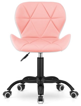 Lugano Krzesło obrotowe VASTO OFFICE PU PINK+WHITE SMOKE