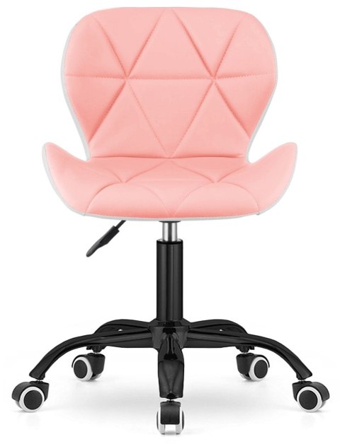 Lugano Krzesło obrotowe VASTO OFFICE PU PINK+WHITE SMOKE