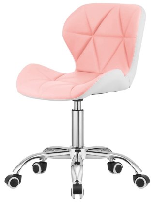 Lugano Krzesło obrotowe VASTO OFFICE PU PINK+WHITE