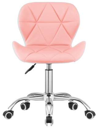 Lugano Krzesło obrotowe VASTO OFFICE PU PINK+WHITE