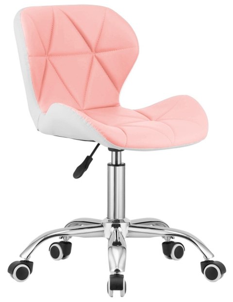 Lugano Krzesło obrotowe VASTO OFFICE PU PINK+WHITE